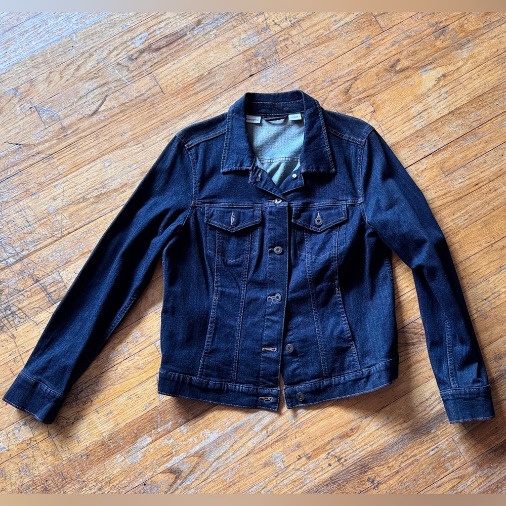 Liz Claiborne Dark Blue Jean Jacket